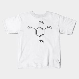 TNT Molecule Chemistry Black Design Kids T-Shirt